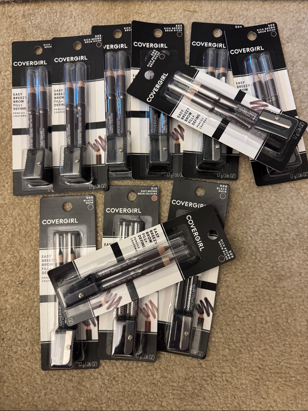 COVERGIRL Brow Fill & Define Pencils – Black and Brown Duo Packs